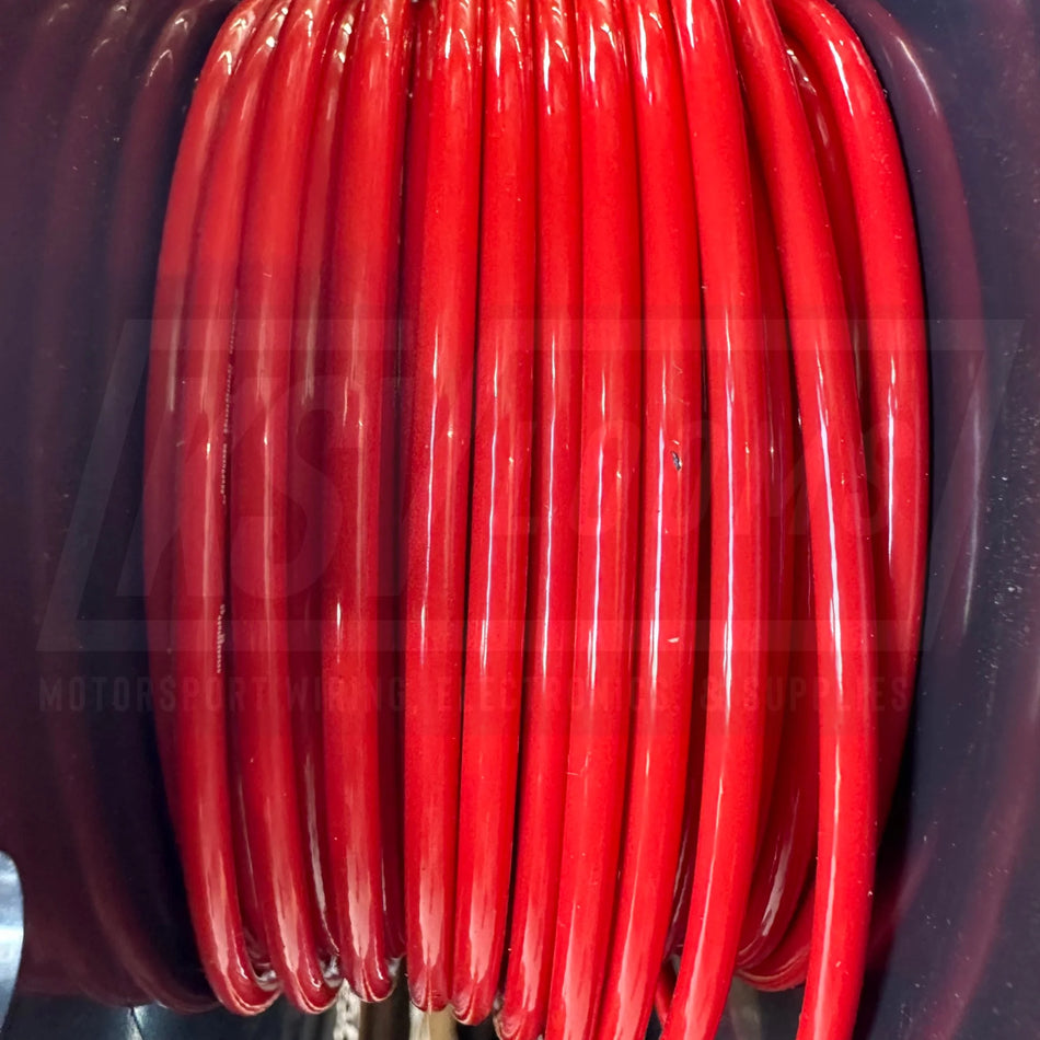 10 Awg Red Tefzel Wire M22759/16-10-2 (Cut Length)