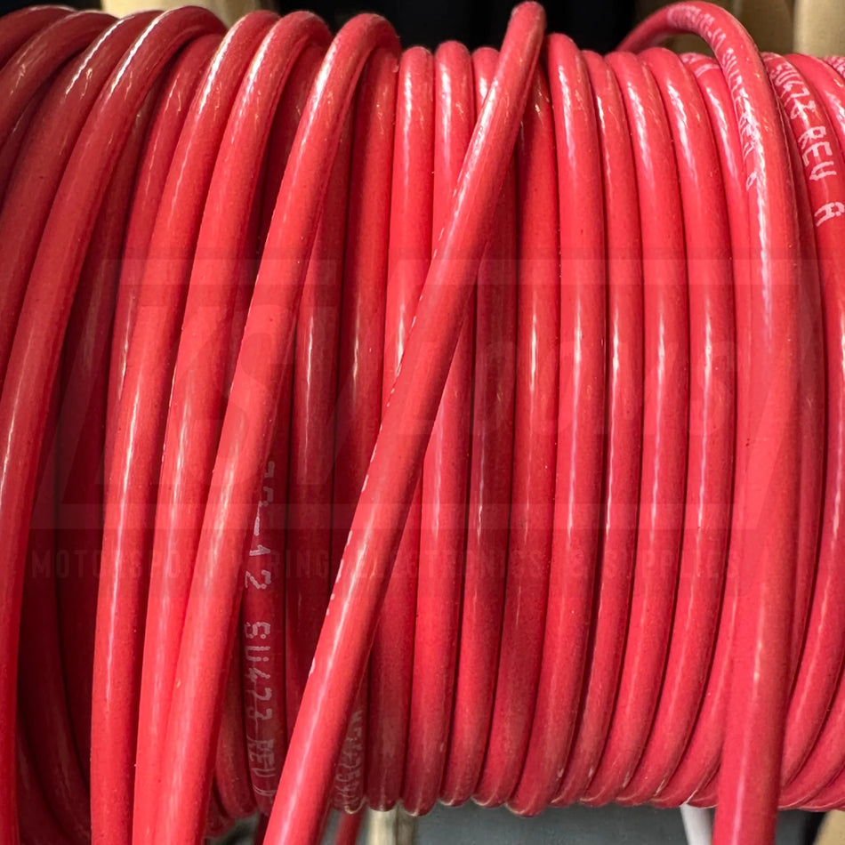 12 Awg Red Tefzel Wire M22759/32-12-2 (Cut Length)