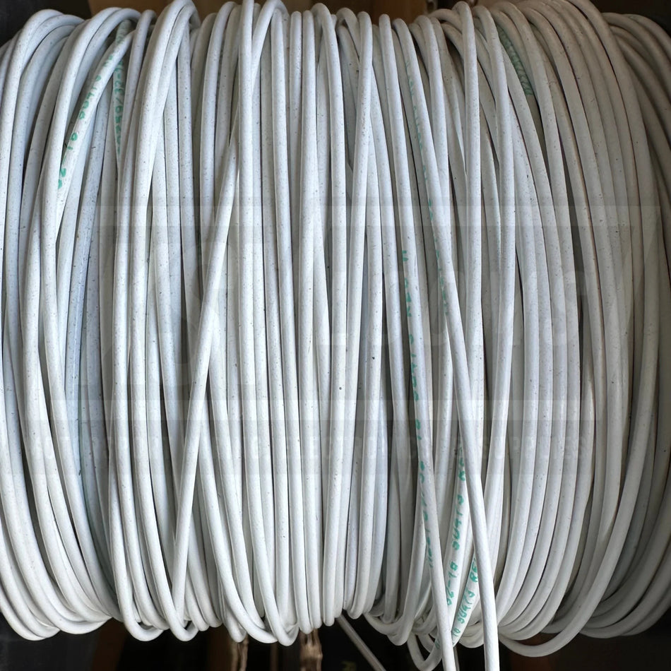 16 Awg White Tefzel Wire M22759/32-16-9 (Cut Length)