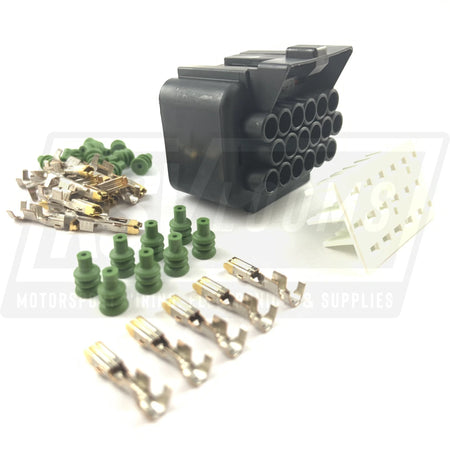 18-Way Connector Kit Fits M&W Cdi Ignition Pro-10 Pro-12 Pro-14 Pro-Drag (20-18 Awg)