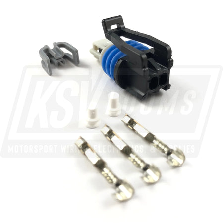 2-Way Connector Kit Aptiv (Delphi) 15449027 Gt150 3.5Mm Cl Sealed Series (22-20 Awg)