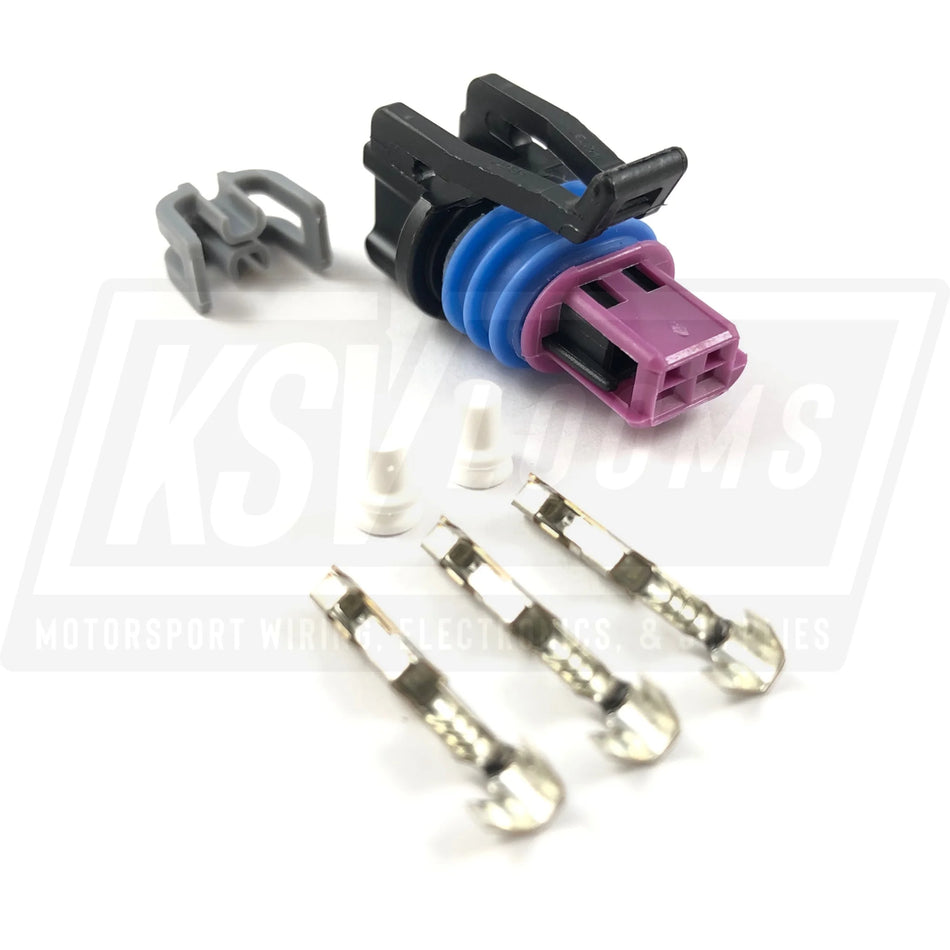 2-Way Connector Kit Fits Acdelco Sensor 19236568 Engine Coolant Temp (22-20 Awg)