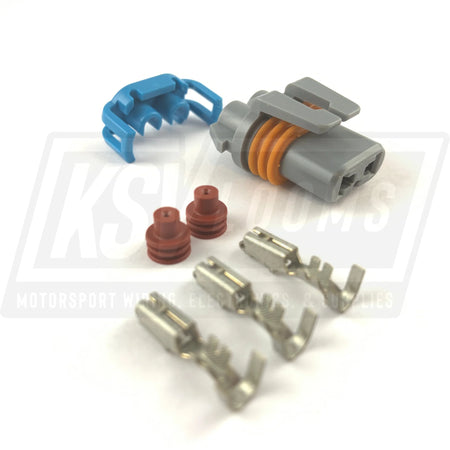 2-Way Connector Kit For H7 9006 Hb4 Headlight Bulb (20-16 Awg)