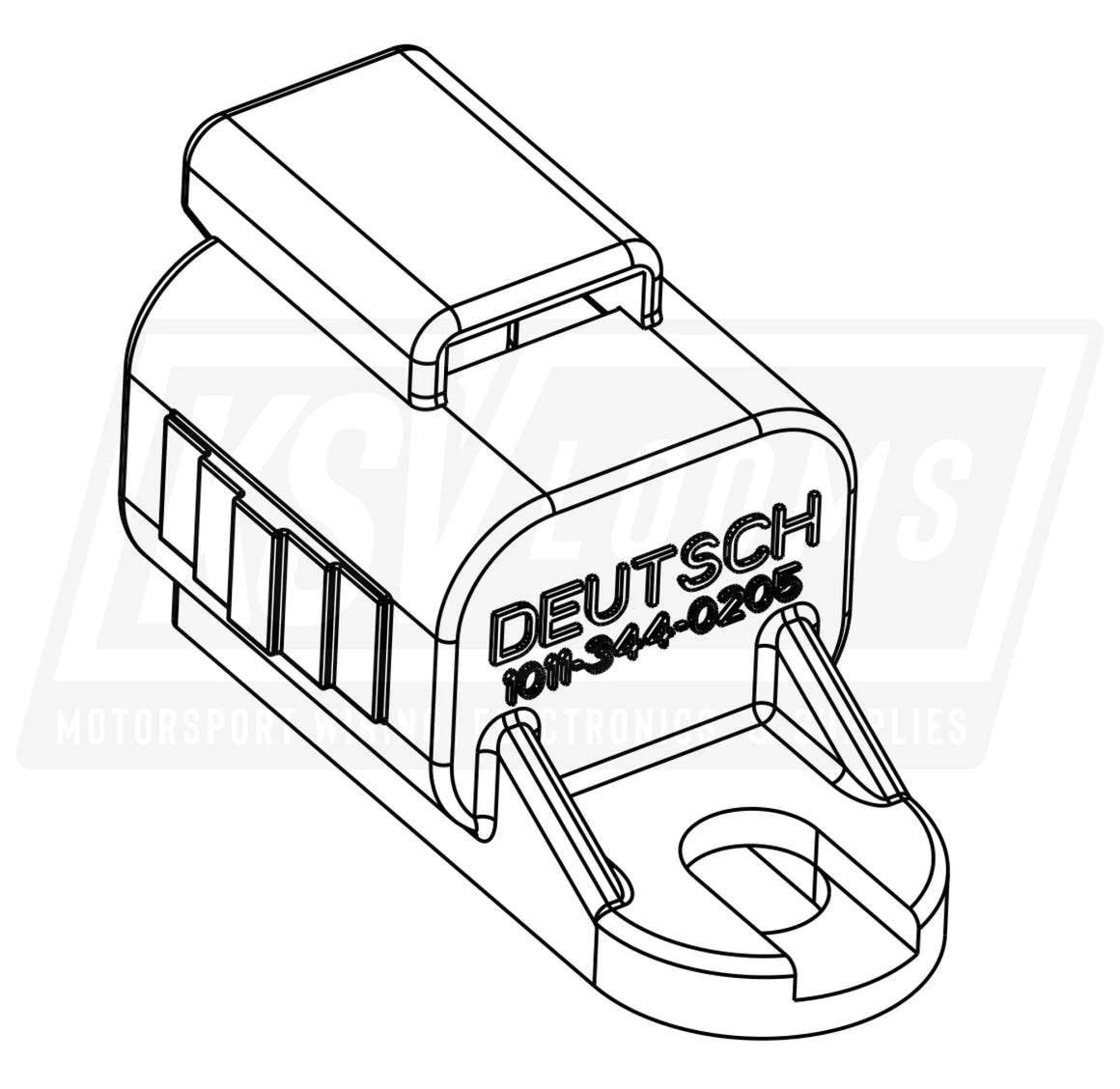 2-Way Dust Cap For Deutsch Dt Plug Dtm06-2S Housings