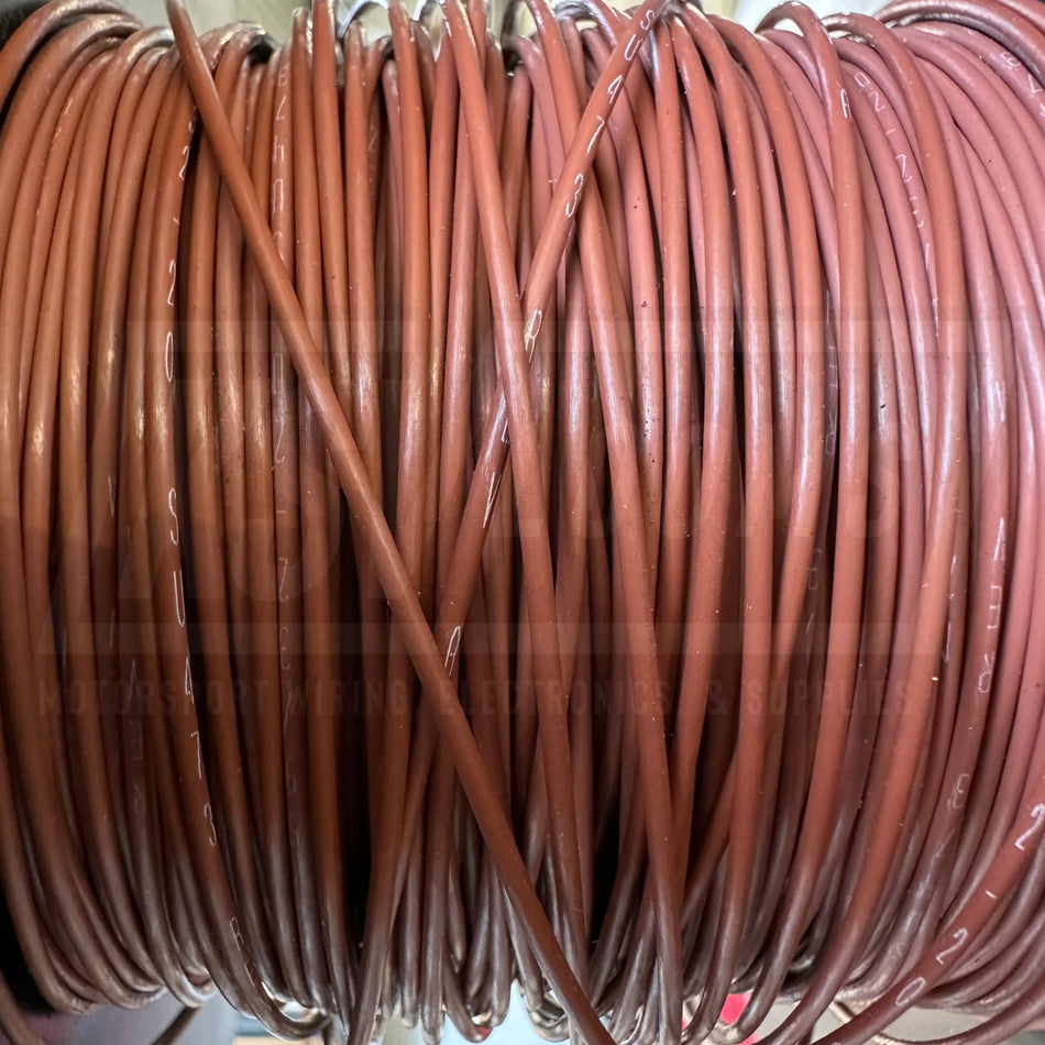 20 Awg Brown Tefzel Wire M22759/32-20-1 (Cut Length)