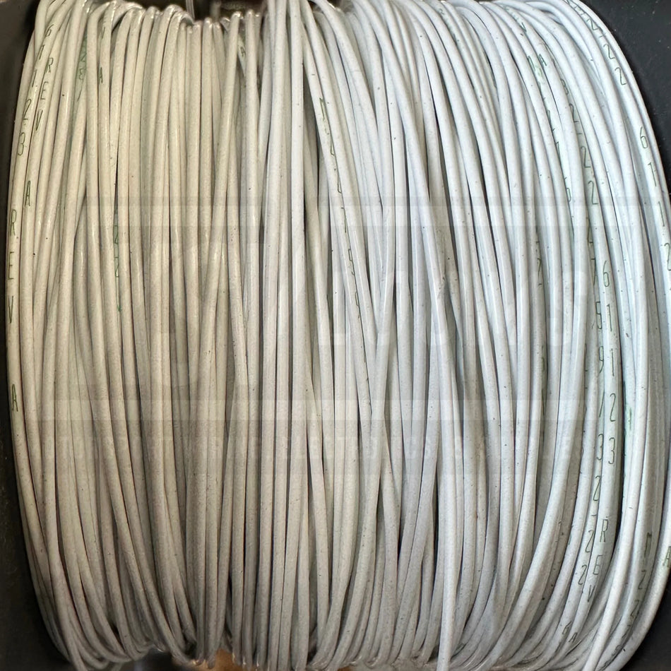 22 Awg White Tefzel Wire M22759/32-22-9 (Cut Length)