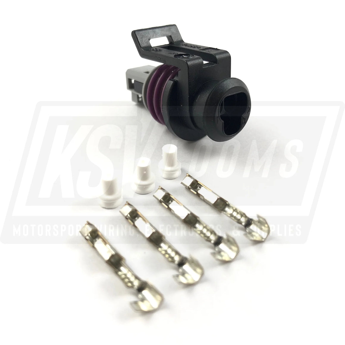 3-Way Connector Kit Fits Fueltech Ps-150 Pressure Sensor 5005100020-Blk (22-20 Awg)