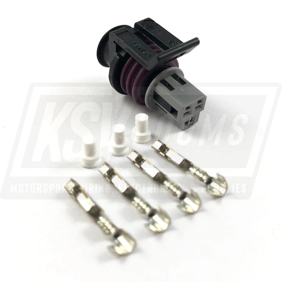 3-Way Connector Kit Fits Fueltech Ps-1500 Pressure Sensor 5005100022-Blk (22-20 Awg)