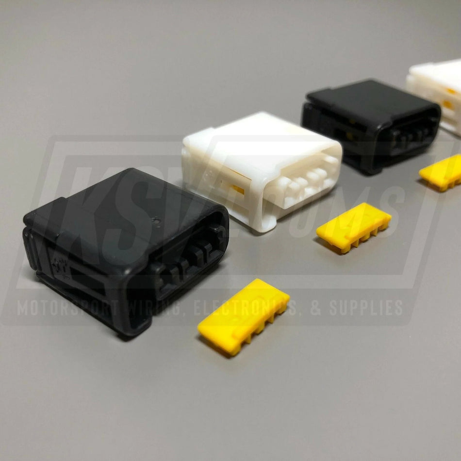 3-Way Connector Kit Housing Repair For Subaru Impreza Wrx Sti Ignition Coil Ej20 Ej25 (Black And