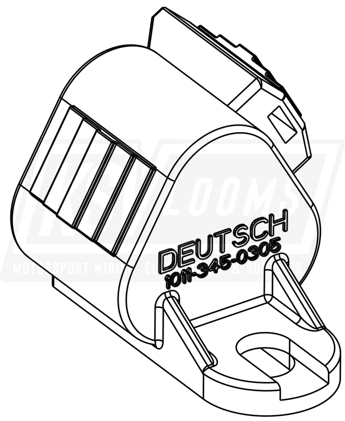 3-Way Dust Cap For Deutsch Dt Plug Dt06-3S Housings