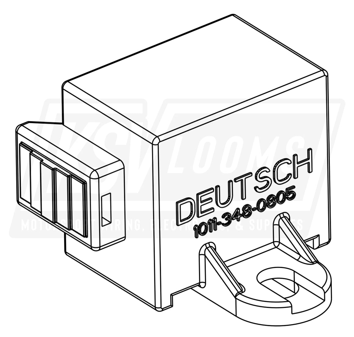 8-Way Dust Cap For Deutsch Dt Plug Dt06-8S Housings