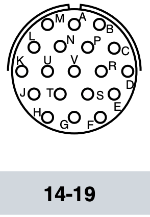 MS3476A14-19P MIL-Spec Free Plug Connector Kit, 19-Way
