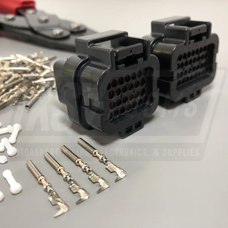 Amp 26 + 34 Pin Ecu Connector Plug Kit Crimp Tool