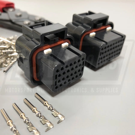 Amp 26 + 34 Pin Ecu Connector Plug Kit Crimp Tool