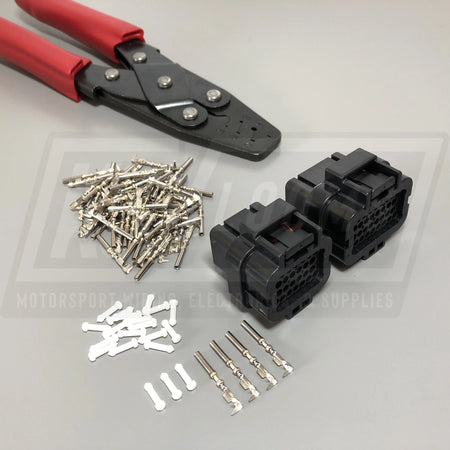 Amp 26 + 34 Pin Ecu Connector Plug Kit Crimp Tool