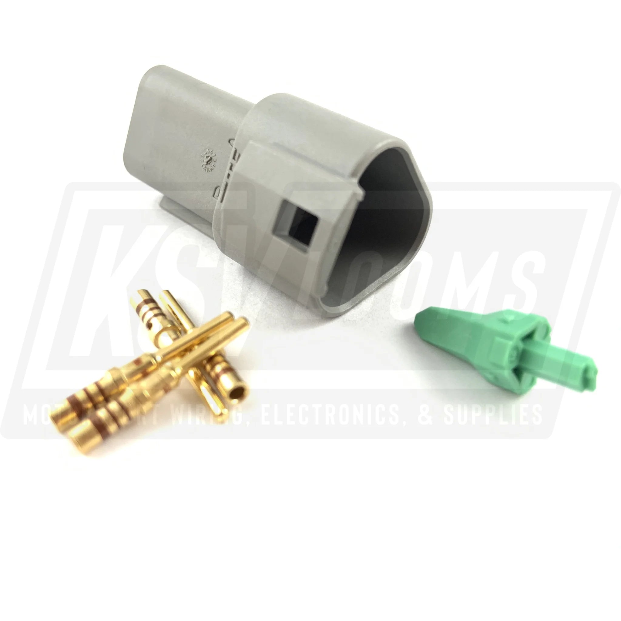 Deutsch Dt 3-Way Pin Receptacle Connector Kit (20-16 Awg Gold Contacts)