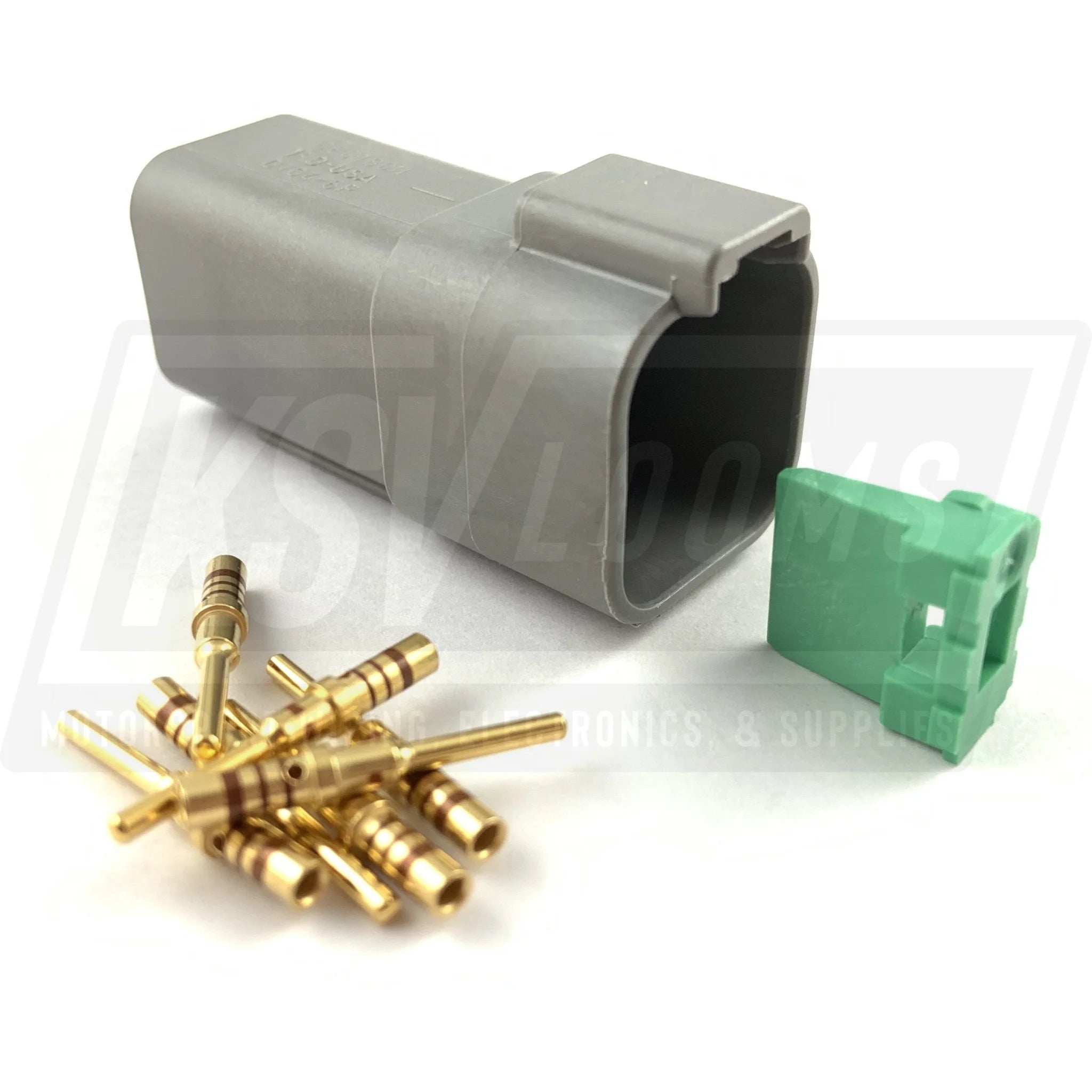 Deutsch Dt 6-Way Pin Receptacle Connector Kit (20-16 Awg Gold Contacts)