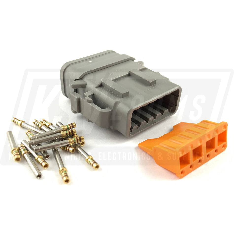 Deutsch Dtm 12-Way Socket Plug Connector Kit (24-20 Awg)