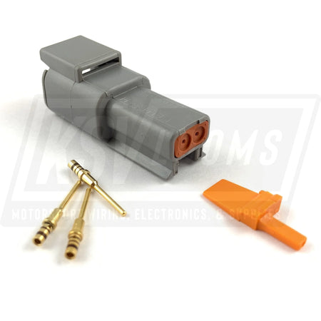 Deutsch Dtm 2-Way Pin Receptacle Connector Kit (24-20 Awg)