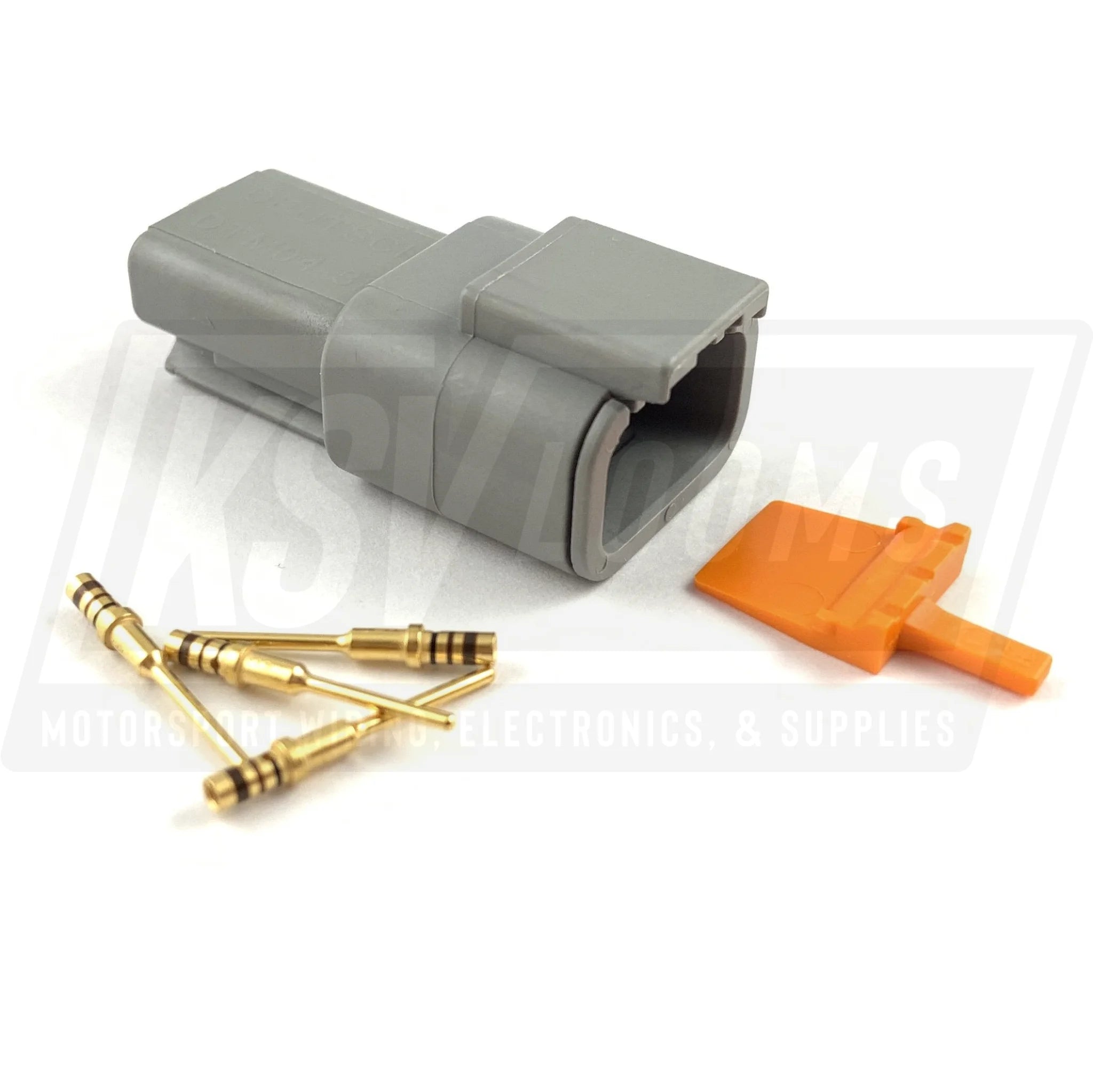 Deutsch Dtm 3-Way Pin Receptacle Connector Kit (24-20 Awg)