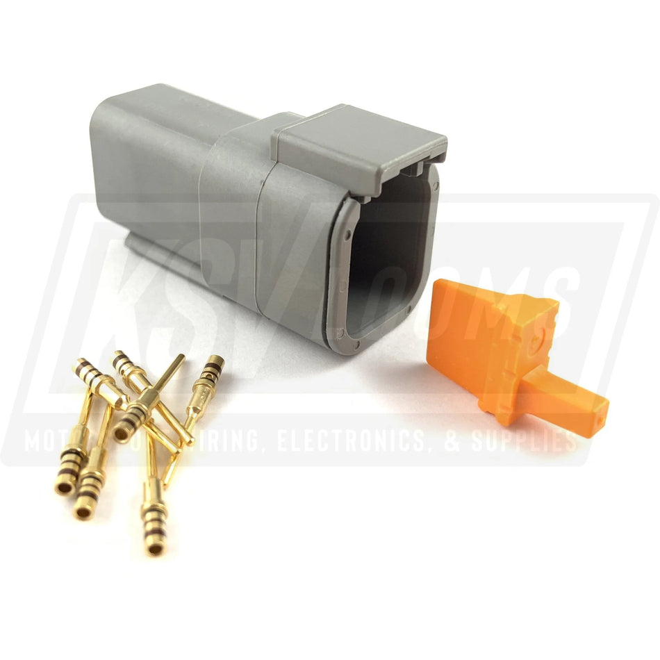 Deutsch Dtm 6-Way Pin Receptacle Connector Kit (24-20 Awg)