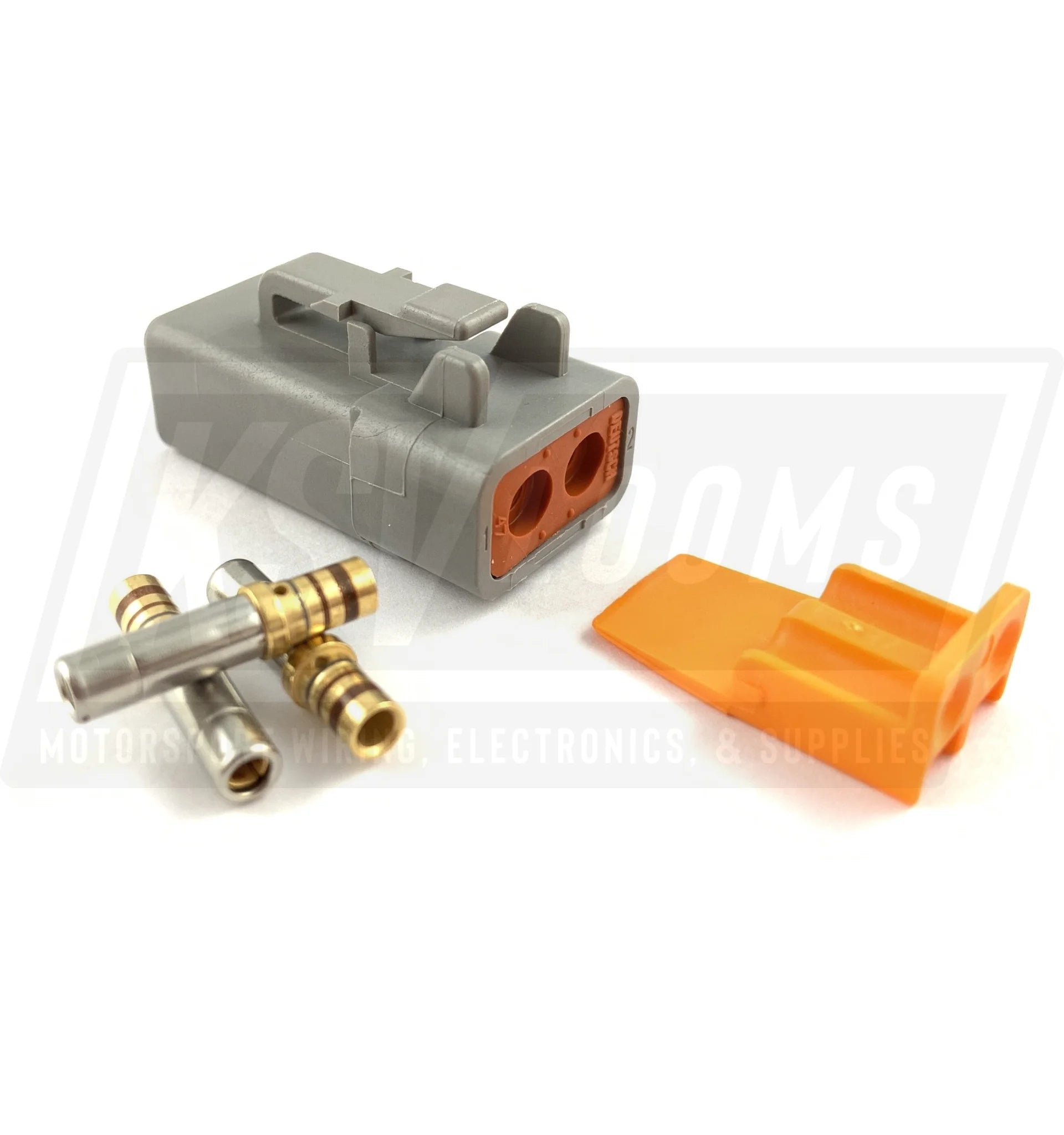 Deutsch Dtp 2-Way Socket Plug Connector Kit (14-12 Awg Gold Contacts)