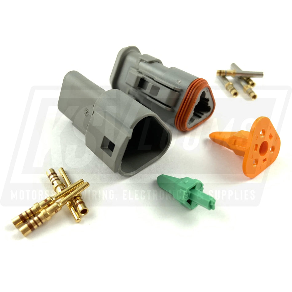 Mated Deutsch Dt 3-Way Connector Kit (20-16 Awg)