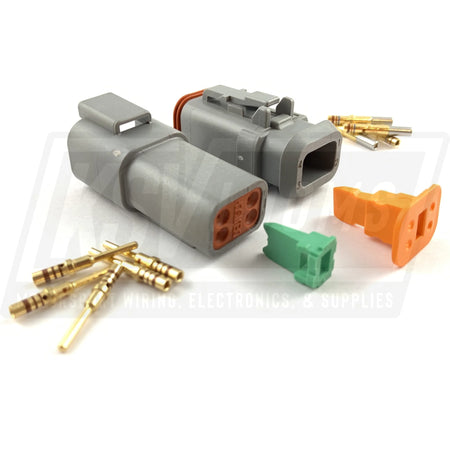 Mated Deutsch Dt 4-Way Connector Plug Kit (20-16 Awg)