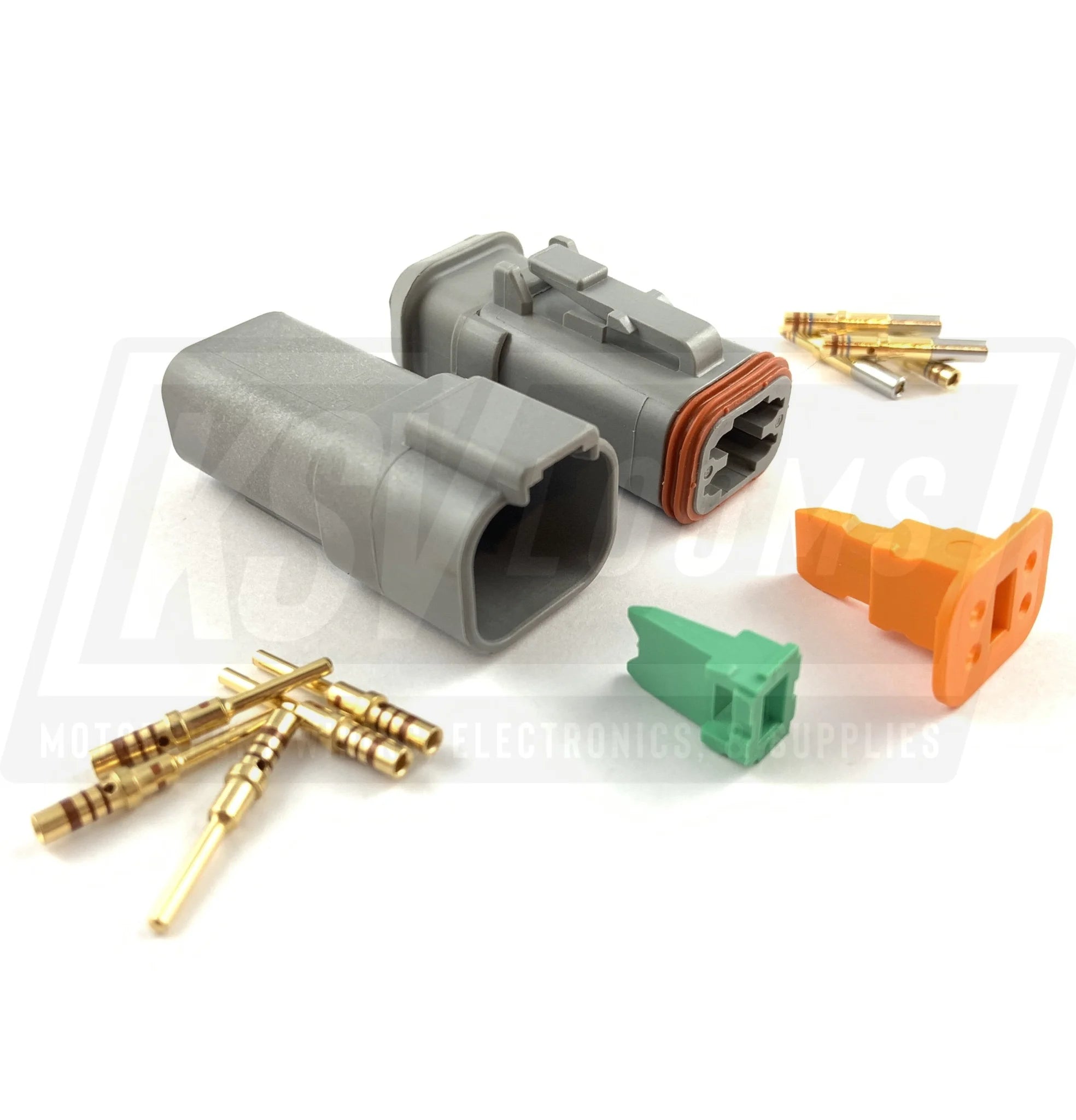 Mated Deutsch Dt 4-Way Connector Plug Kit (20-16 Awg)