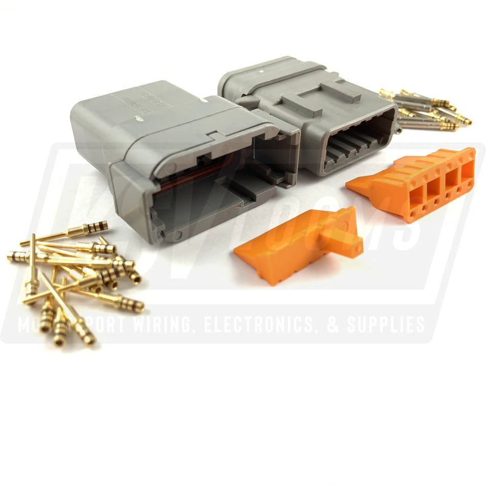 Mated Deutsch Dtm 12-Way Connector Kit (24-20 Awg)