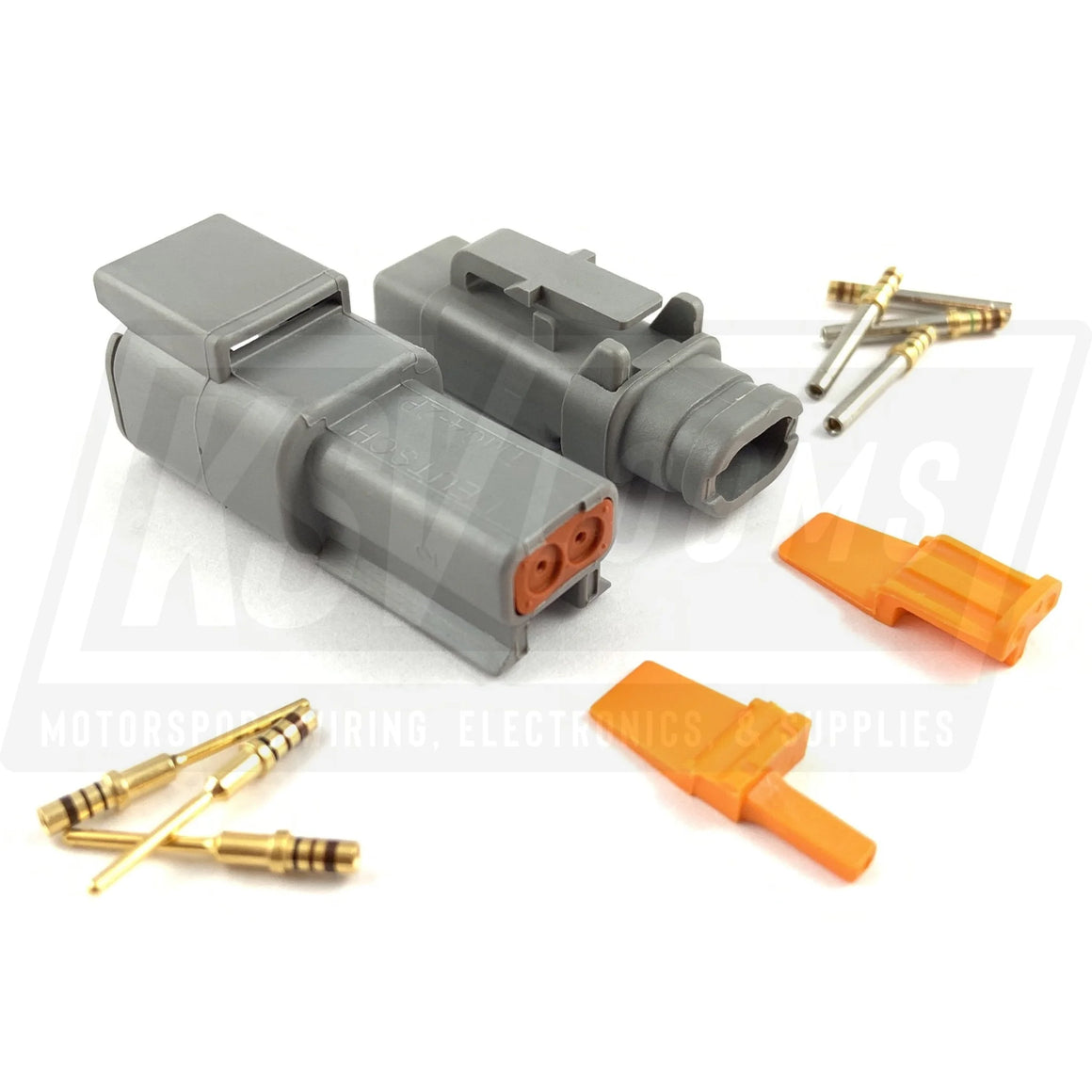 Mated Deutsch Dtm 2-Way Connector Kit (24-20 Awg)